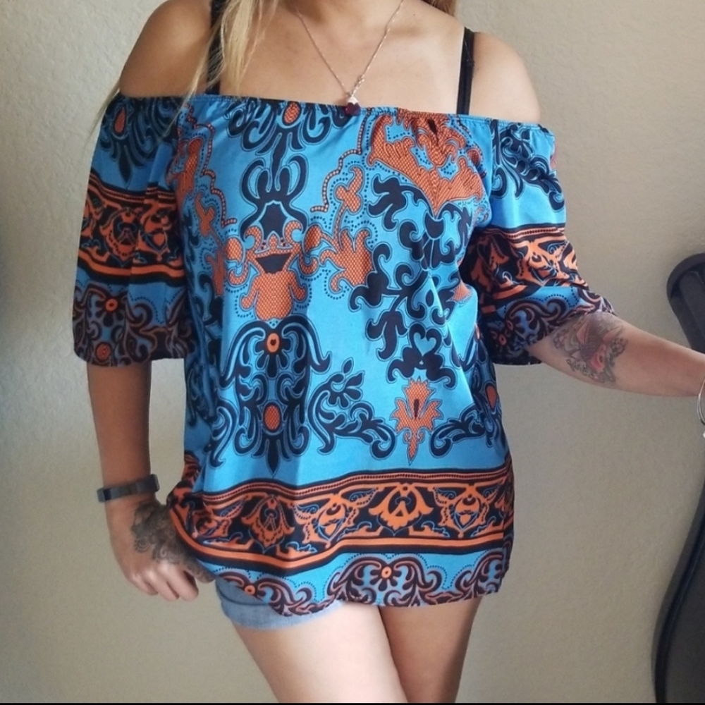 Batique Off the Shoulder Blouse.